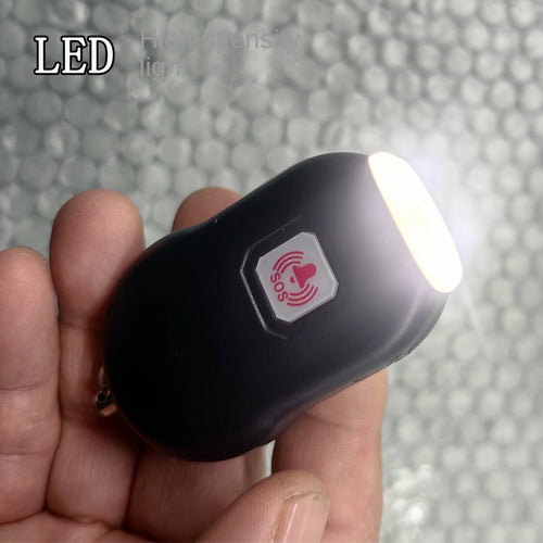 Alarme Pessoal Recarregável com Luz LED