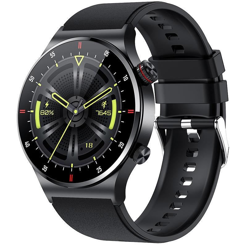 Smartwatch QW33 ECG+PPG | Chamadas Bluetooth, Leitor de Música, Pedometer