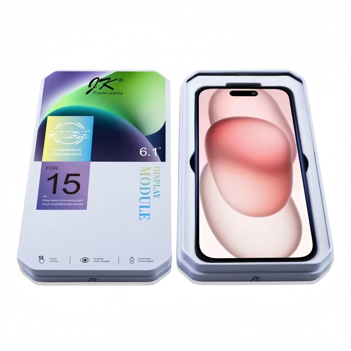Ecrã GX JK LCD/AMOLED com Touch para iPhone X–15 Pro Max