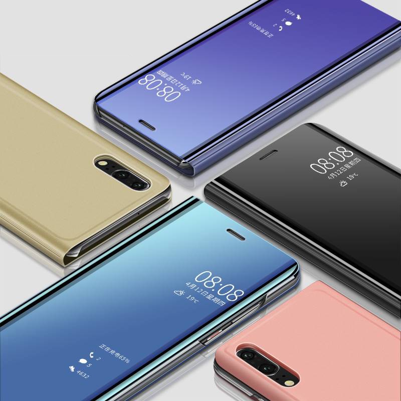 Mirror Flip Case For Huawei P Smart P20 P10 Mate