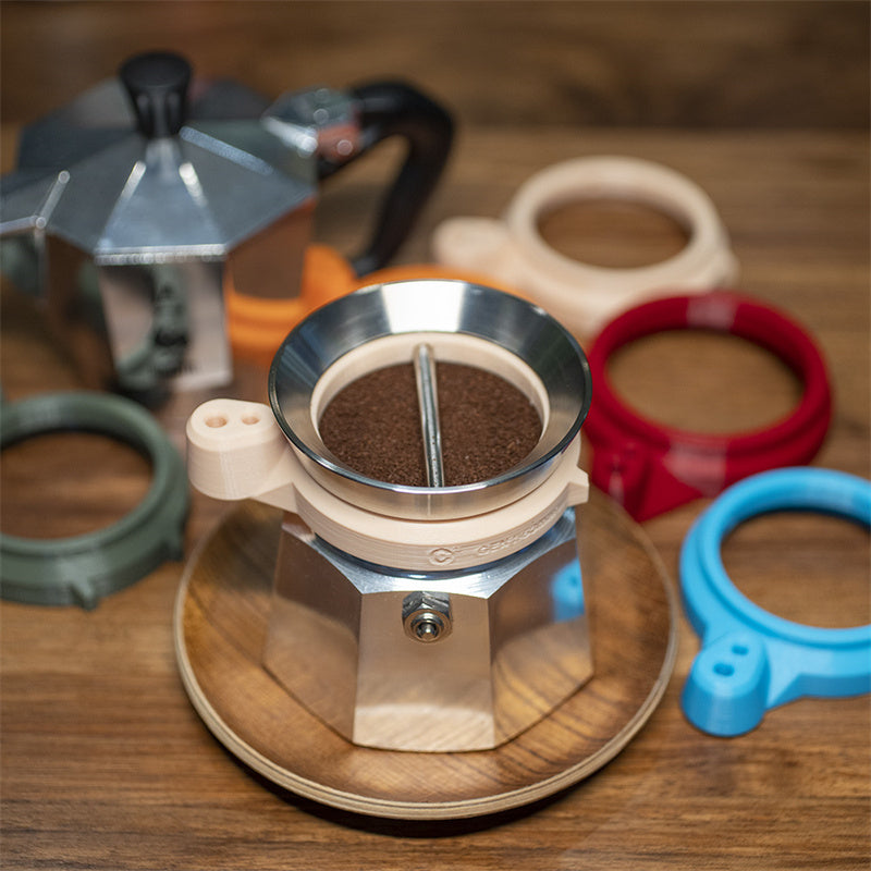 Copo Inteligente para Moka Pot | Sem Pressão Manual do Café | PLA + Aço Inox
