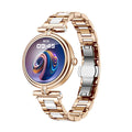 Smartwatch AK62 Feminino | Chamadas Bluetooth | Ecrã IPS 1,09" | IP68 | Ouro e Prata