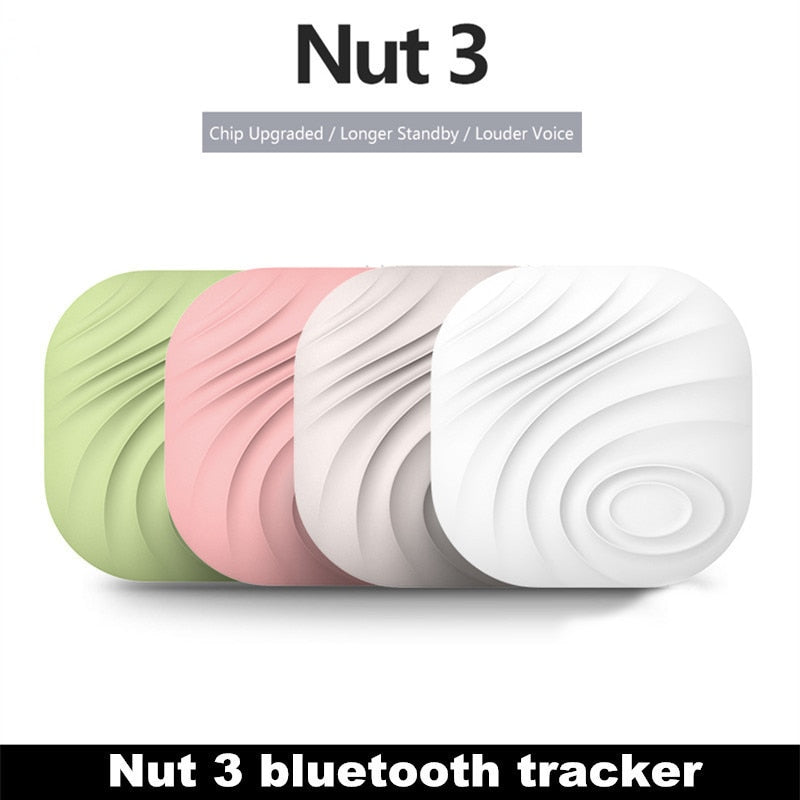 Nut 3 Mini Rastreador Inteligente Bluetooth GPS, Localizador Anti-Perda com Alarme, Chapa Lembrete Itag para Chaves e Crianças