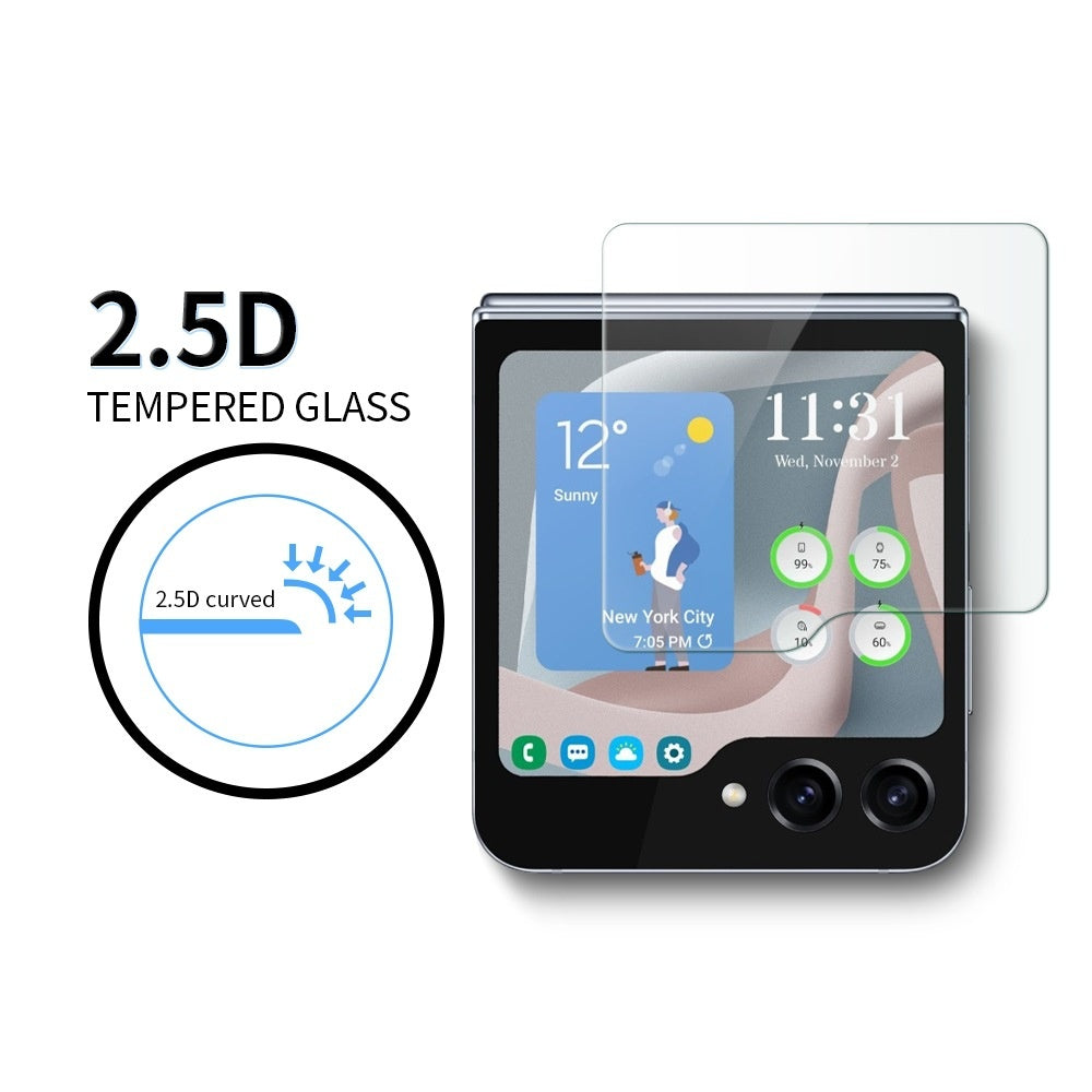 Suitable for Samsung Galaxy Z Flip7 High-definition Outer Screen Tempered Glass Film W25 FLIP Anti-peep Foldable Screen Protector