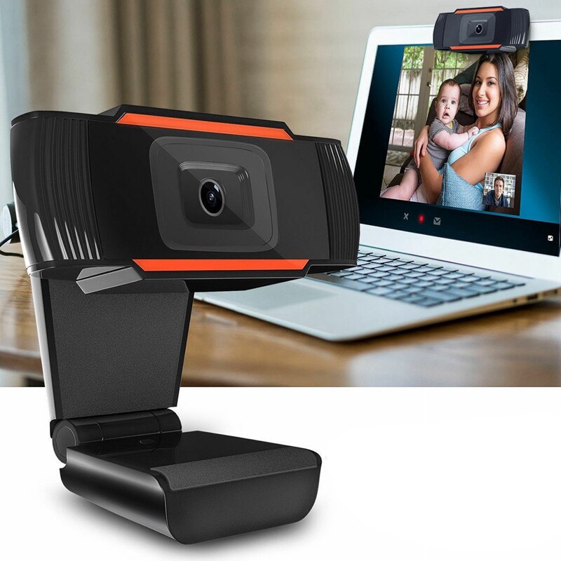 Webcam HD USB 480P com Microfone | Câmara para PC, Portátil e Skype