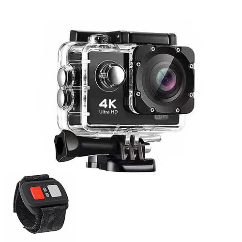 Câmara de Ação 4K Waterproof WiFi com Comando RF e Acessórios