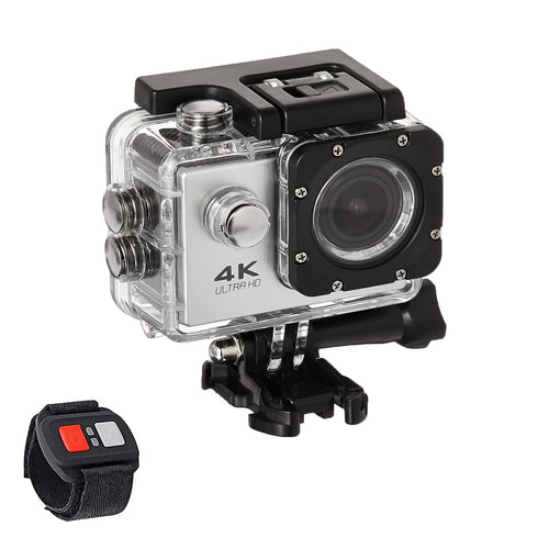 Câmara de Ação 4K Waterproof WiFi com Comando RF e Acessórios