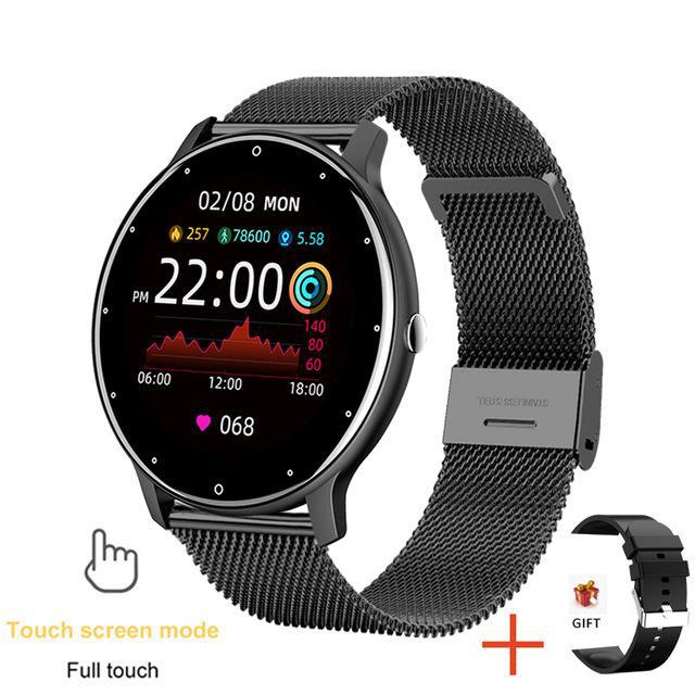 Smartwatch ZL02D | Monitor Cardíaco, Pressão Arterial e Sono | IP67 À Prova de Água
