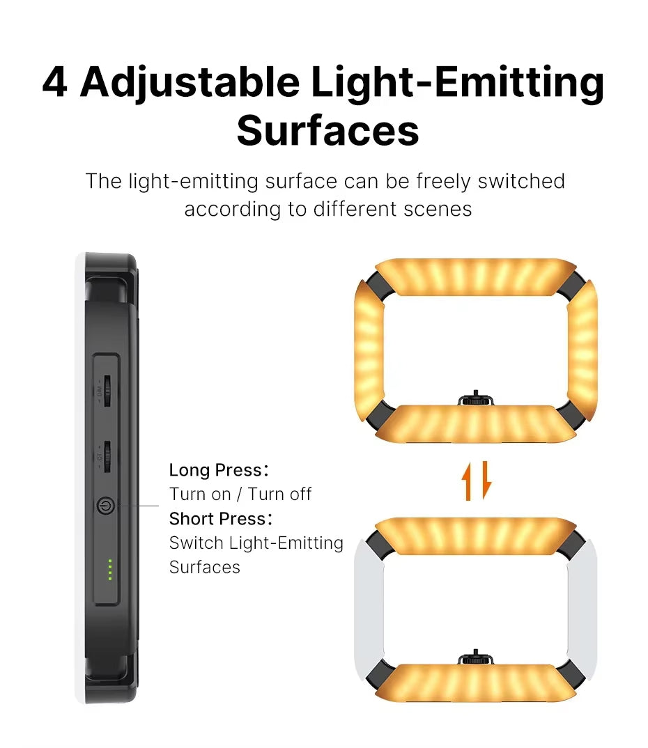 Ulanzi U200 Ring Light para Vídeo | Rig Handheld com LED para Gravação