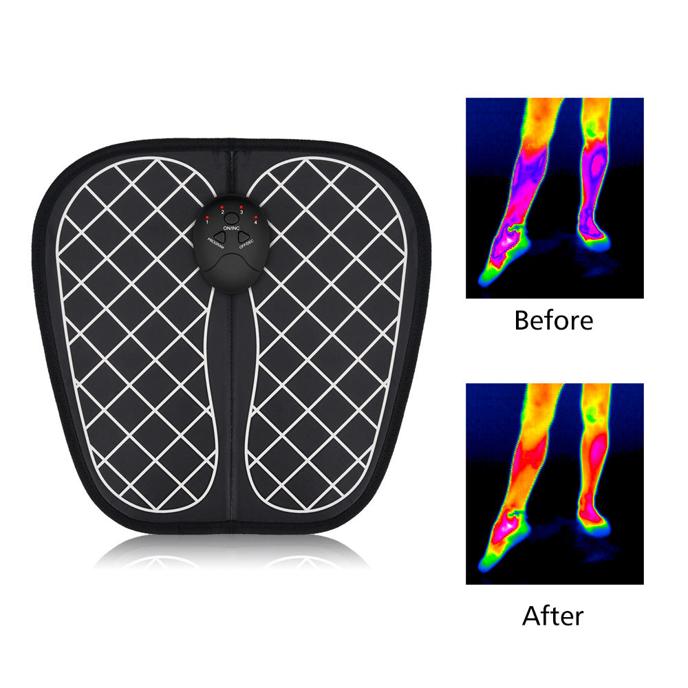 Máquina de Massagem EMS para Pés | 6 Modos e 10 Níveis de Intensidade