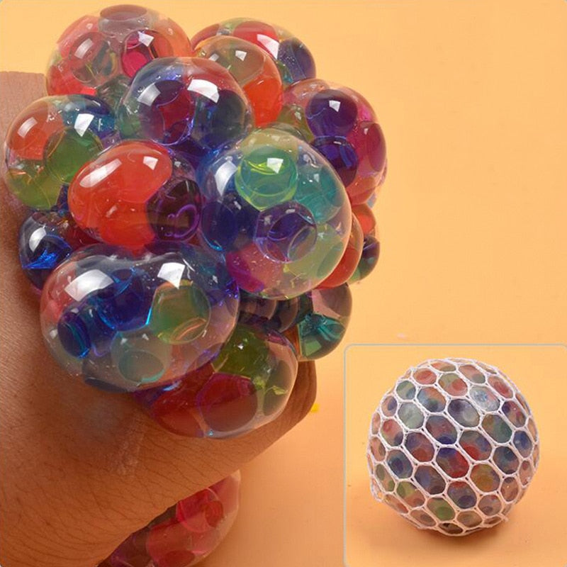 Bola de Uvas Antistress Colorida, Brinquedo Squishy para Aliviar o Stress