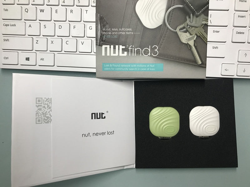 Nut 3 Mini Rastreador Inteligente Bluetooth GPS, Localizador Anti-Perda com Alarme, Chapa Lembrete Itag para Chaves e Crianças