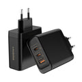 Mobilize Wall Charger 2X Usb-C + 1X Usb Gan 100W With Pd/Pps Black
