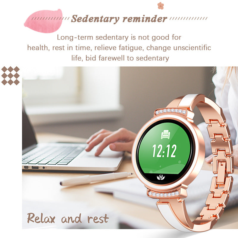 Smartwatch Feminino BANGWEI LIGE | Multifunções | Bracelete Elegante | Rosa Dourado e Preto