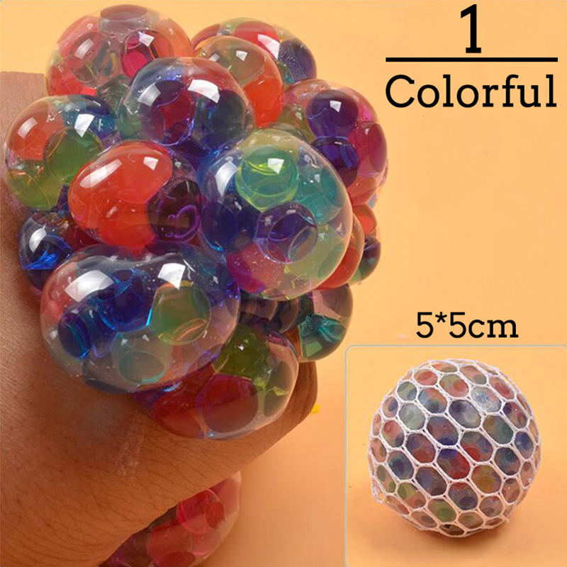 Bola de Uvas Antistress Colorida, Brinquedo Squishy para Aliviar o Stress