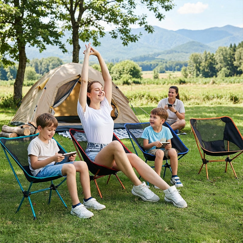 Cadeira Dobrável Ultra-Leve para Campismo e Outdoor | Estrutura em Alumínio