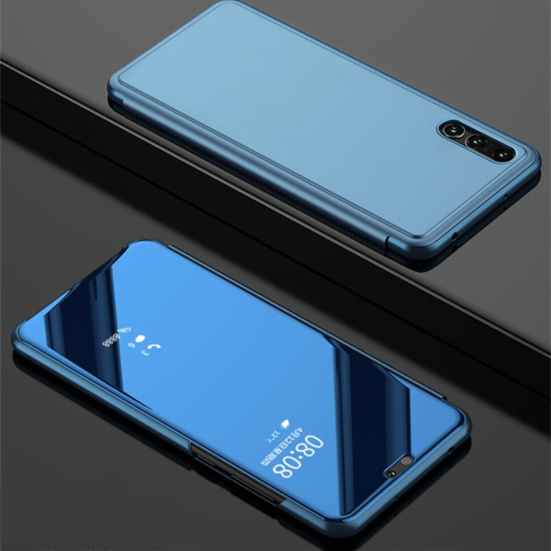 Mirror Flip Case For Huawei P Smart P20 P10 Mate