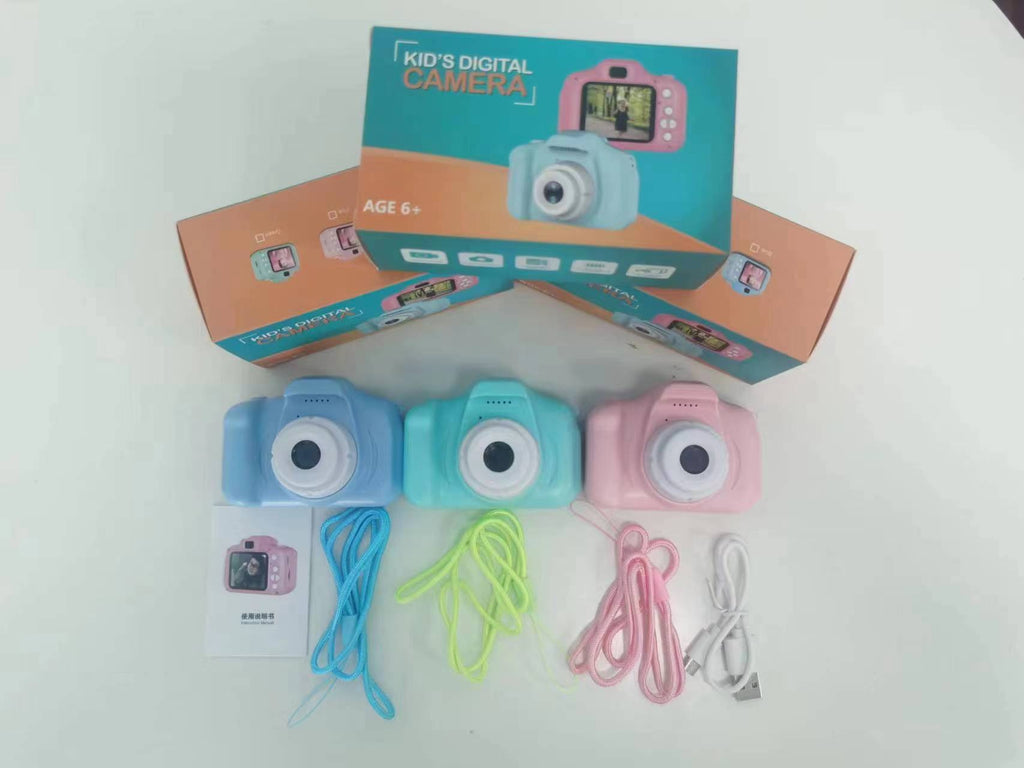 Câmara Digital HD Infantil X2 – Design Cartoon Portátil, Estilo SLR, Presente de Aniversário para Crianças
