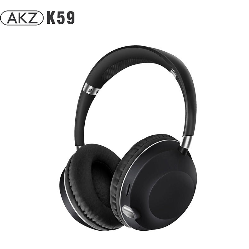 AKZ-K59 Auscultadores Bluetooth 5.1 com Lanterna de Alta Potência, Rádio FM e Cartão TF — 18h de Uso