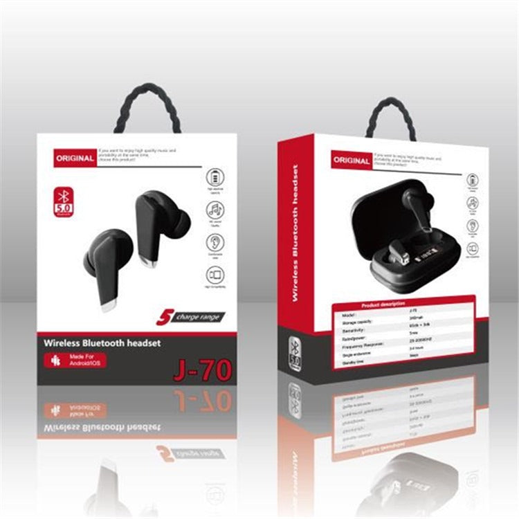 Auriculares Bluetooth TWS J70 Semi-In-Ear 5.0 | Tácteis para Desporto