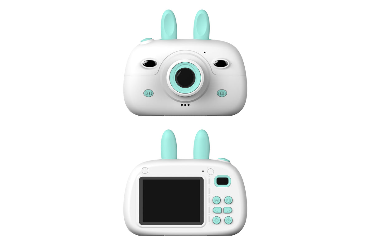 Câmara Infantil Orelhas de Coelho | Mini SLR HD Dual Lens Presente para Crianças
