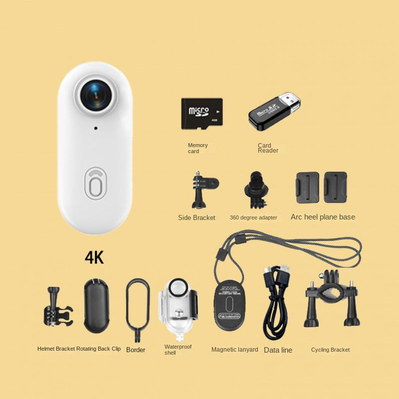 Câmara Desportiva Magnética H88 Pro 4K — Compacta Tipo Polegar para Bicicleta, Animais e Viagens