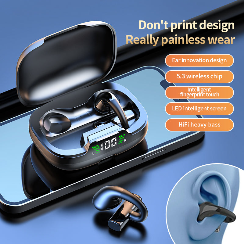 Auriculares Bluetooth sem fios JR03, binaurais, com redução de ruído e bateria de longa duração