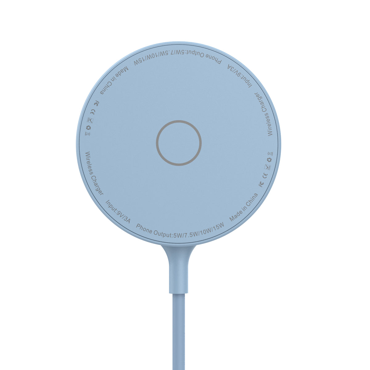 Carregador Sem Fios Magnético para iPhone 13 e 14 com Pequeno Suporte