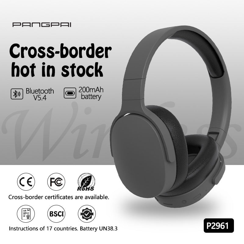 Auscultadores sem fios Bluetooth 5.4 com graves profundos