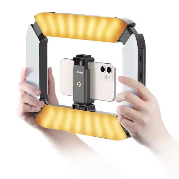 Ulanzi U200 Ring Light para Vídeo | Rig Handheld com LED para Gravação