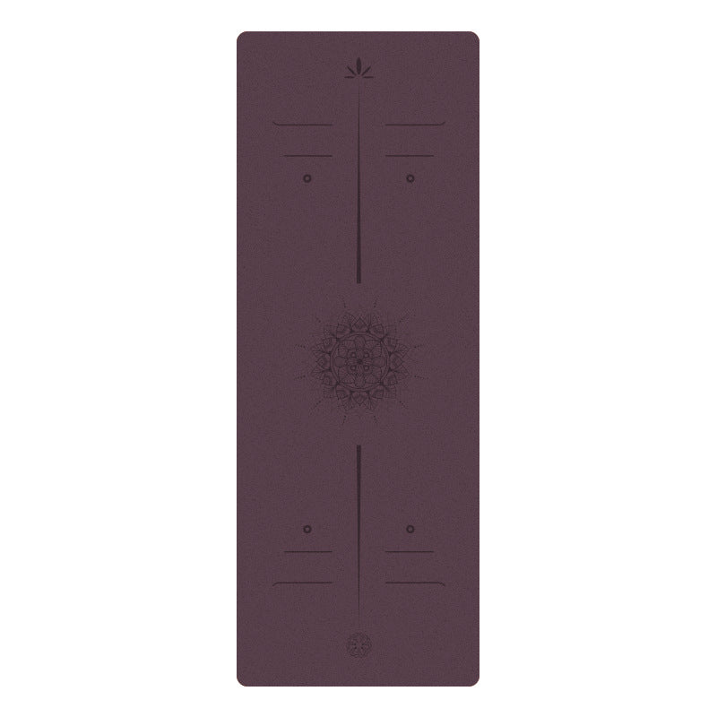 Matte PU Natural Rubber Yoga Mat Non-Slip Durable Shock-Absorbing Exercise Dance Fitness Premium Mat