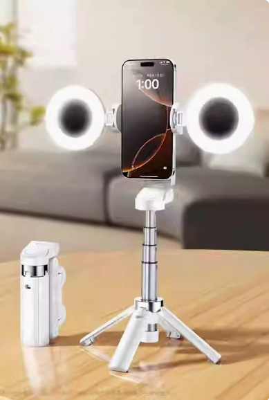 Selfie Stick Bluetooth JC-25 com Tripé Extensível e Suporte de Chão