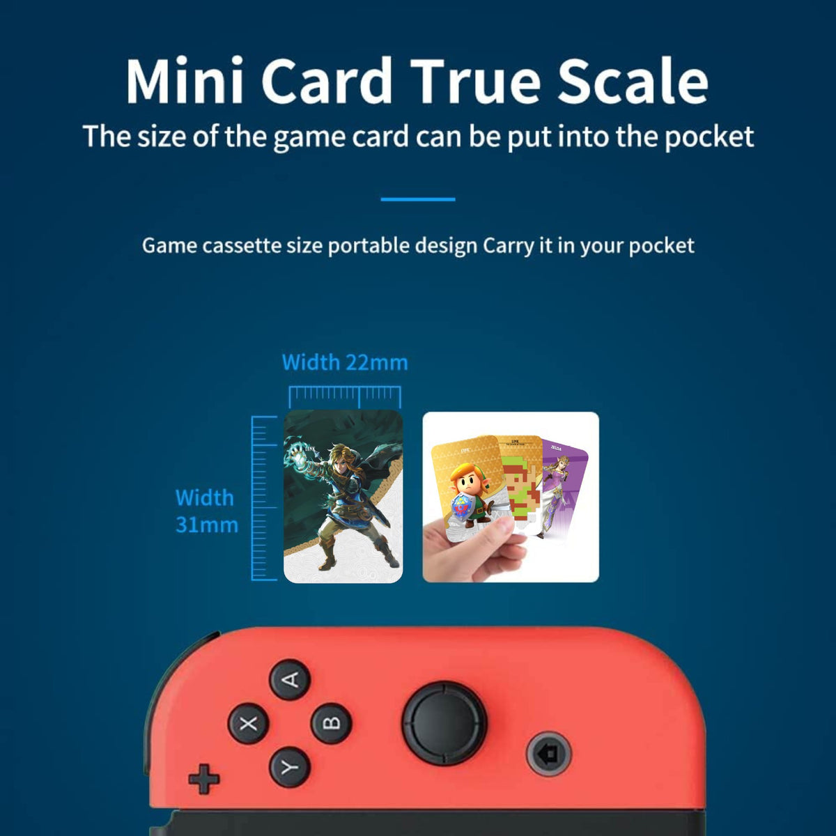 38 Cartões NFC Amiibo — The Legend of Zelda: Tears of the Kingdom para Nintendo Switch e Switch Lite
