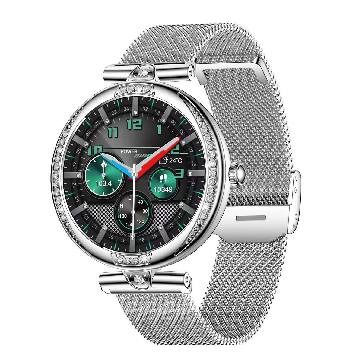Smartwatch Feminino NX17 Pro | AMOLED, Chamadas Bluetooth e Monitorização de Saúde