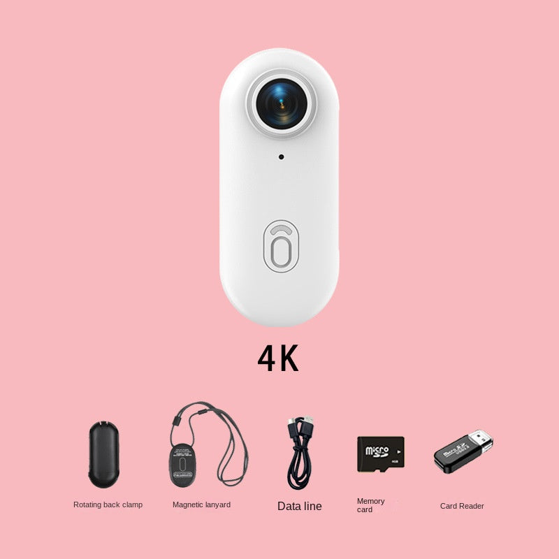 Câmara Desportiva Magnética H88 Pro 4K — Compacta Tipo Polegar para Bicicleta, Animais e Viagens