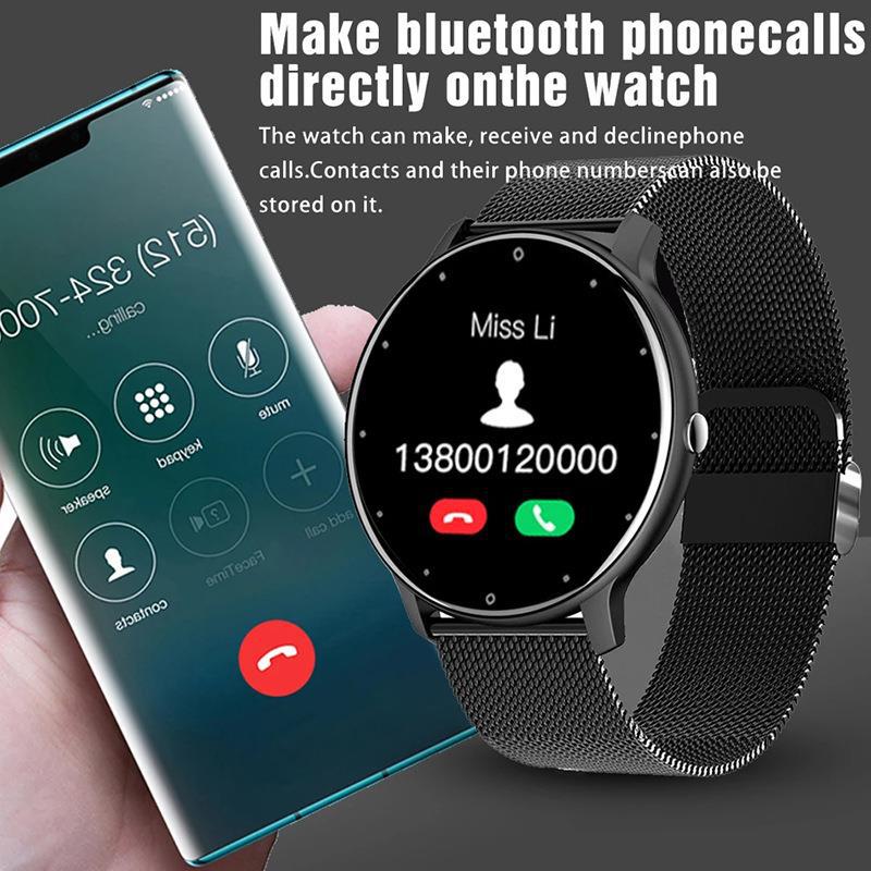 Smartwatch ZL02D | Monitor Cardíaco, Pressão Arterial e Sono | IP67 À Prova de Água