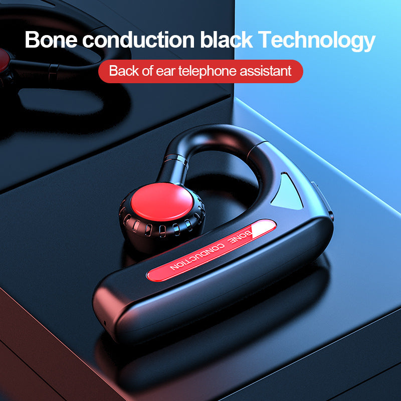 Bluetooth Headset Real Bone Conduction Hanging Ear Type Non-In-Ear Business Sports Stereo