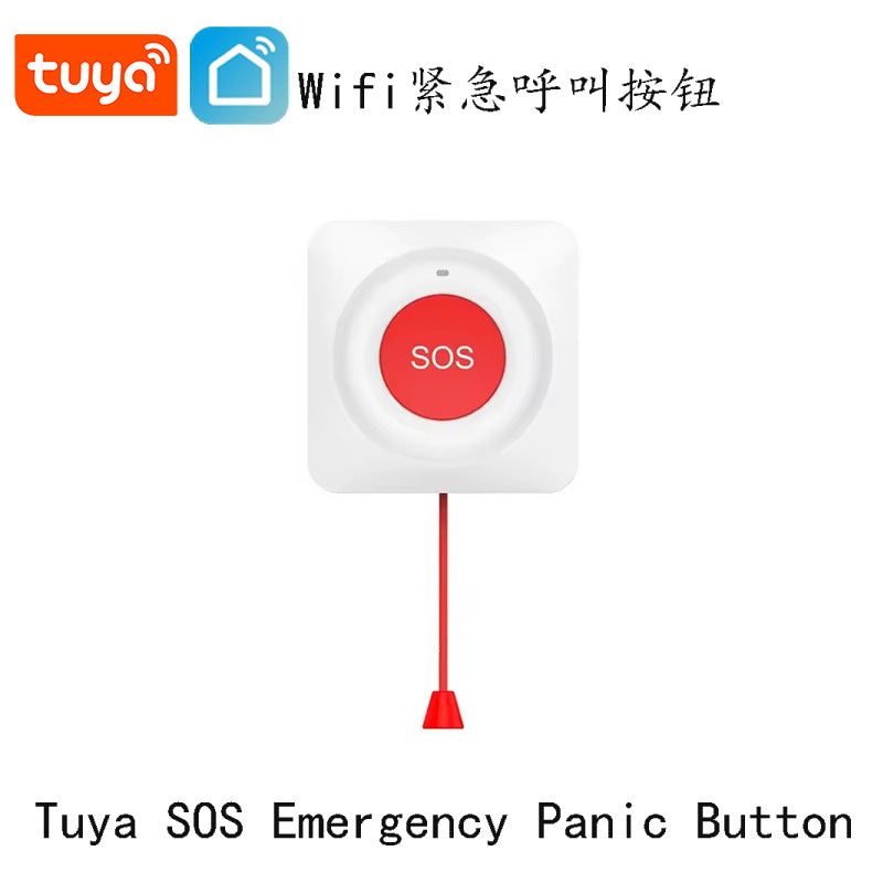 Smart SOS Alarm WiFi One-Button Caller APP Remote Hospital Nursing Home Emergency Button