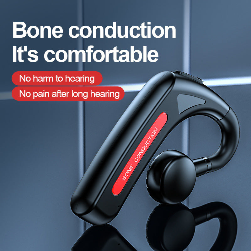 Bluetooth Headset Real Bone Conduction Hanging Ear Type Non-In-Ear Business Sports Stereo
