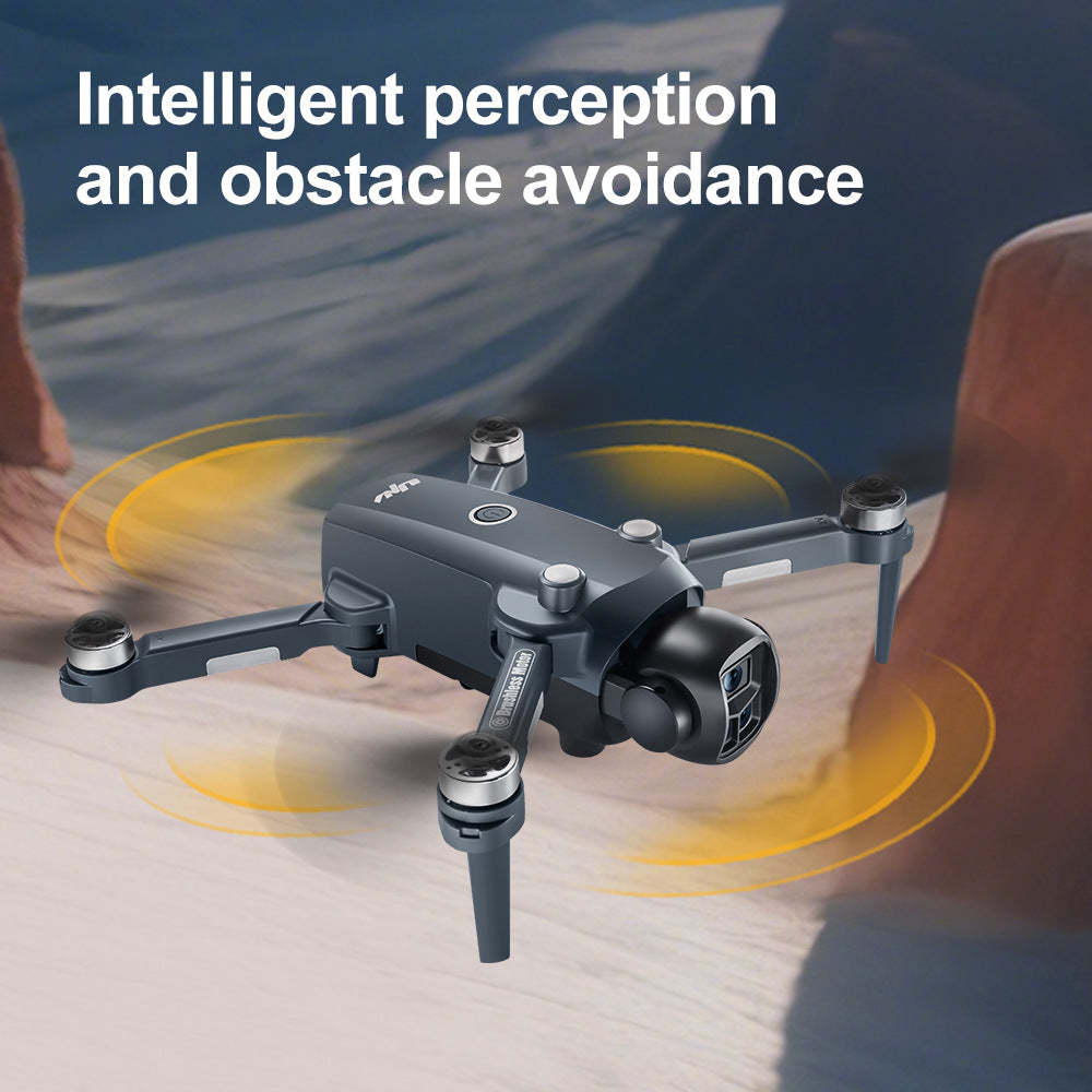 Drone V988 com 3 Câmaras 8K | Evitação de Obstáculos 360° | Dobravel | Cinzento