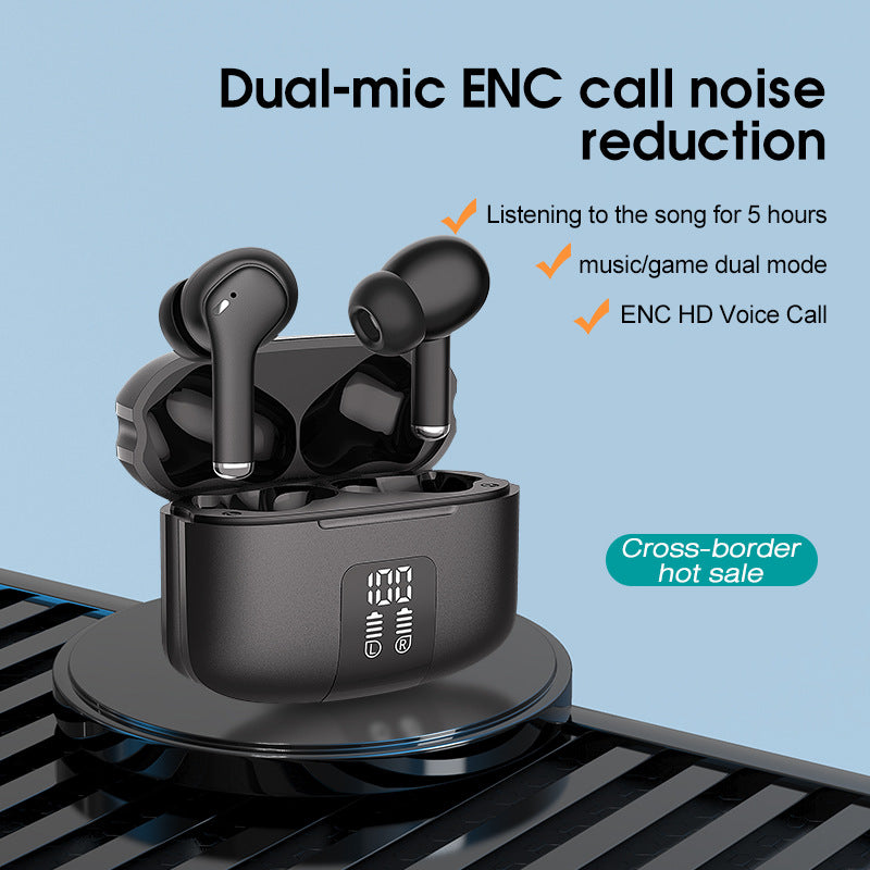 Auriculares Bluetooth M48 Pro com ENC e Redução de Ruído nas Chamadas