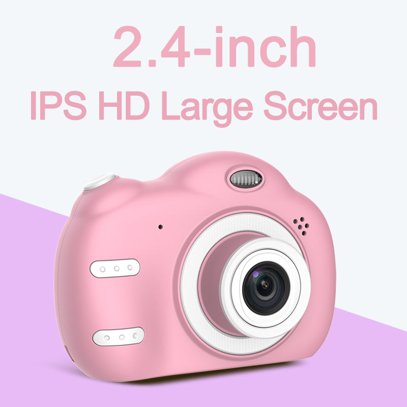 Câmara Digital Mini HD para Crianças – Bonita, Divertida, Dupla Câmara 720P/1080P, Presente Ideal