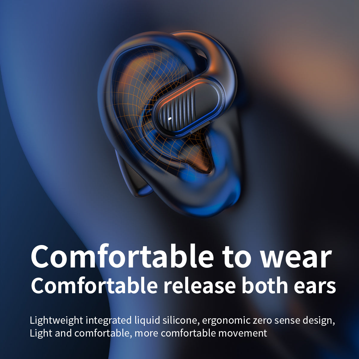 Auricular Bluetooth LX-09 | Mono | Controlo Tátil | 6h Música | Type-C | Preto e Branco