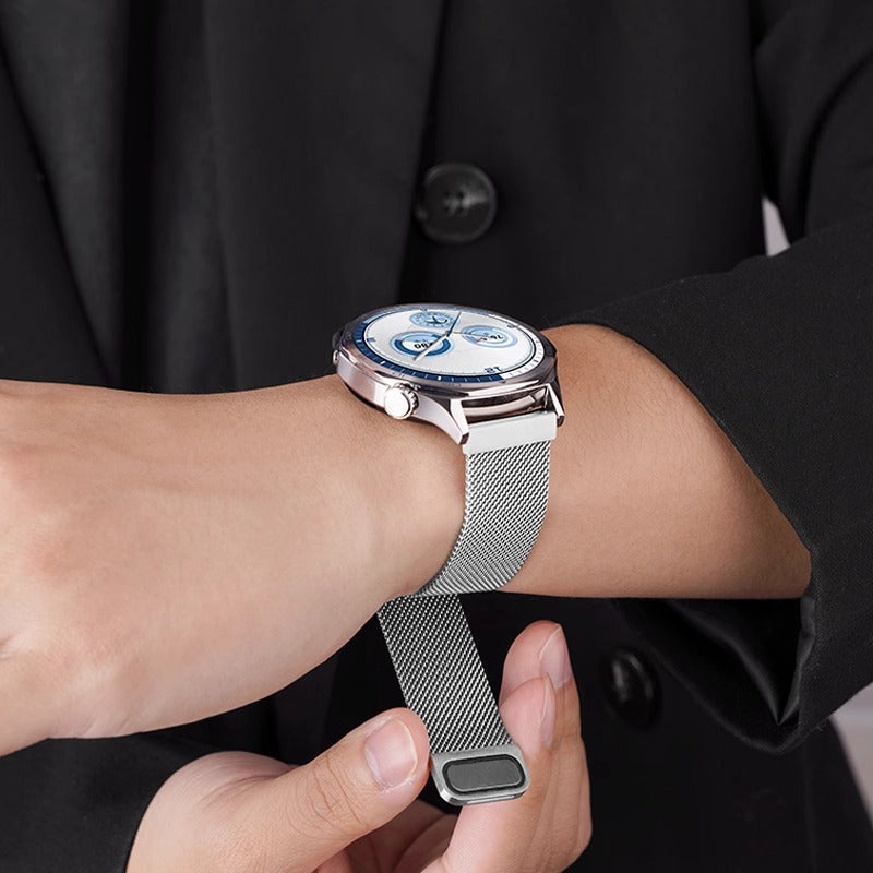 Bracelete Milanês Metálico para Huawei Watch GT5, GT4 e GT5 Pro