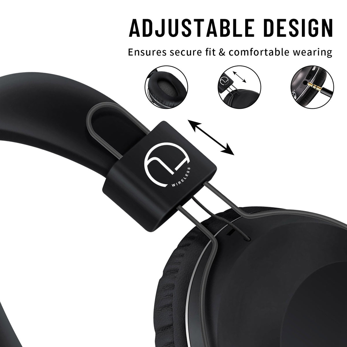 Auriculares Bluetooth B863 com Iluminação e Dobráveis | 18h de Autonomia