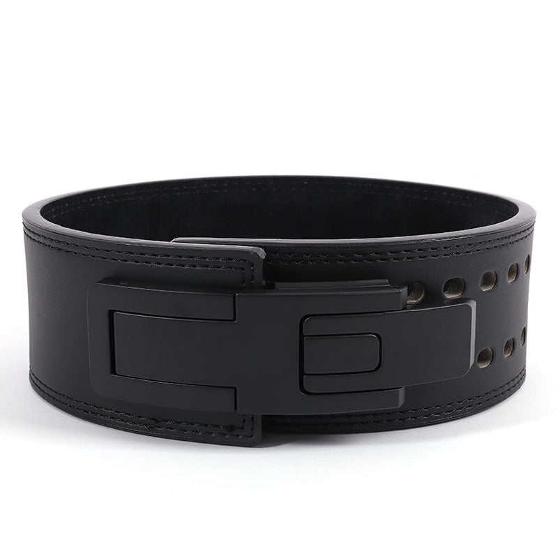 Fitness Leather Waist Belt Deep Squat Deadlift Weightlifting Support Belt Exercise Back Support Equipment