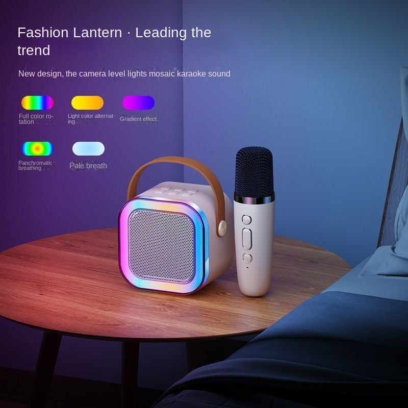 Coluna portátil Bluetooth de karaoke com microfone, 5 W
