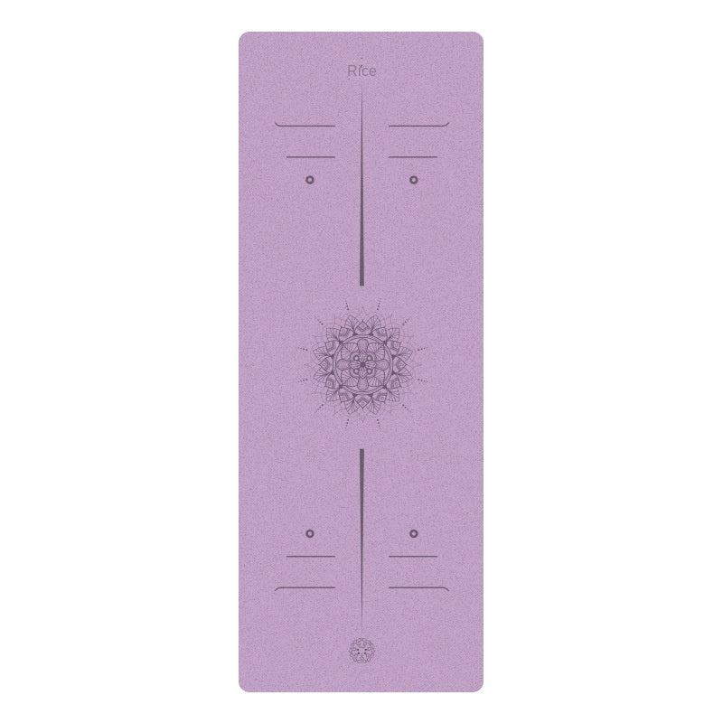 Matte PU Natural Rubber Yoga Mat Non-Slip Durable Shock-Absorbing Exercise Dance Fitness Premium Mat