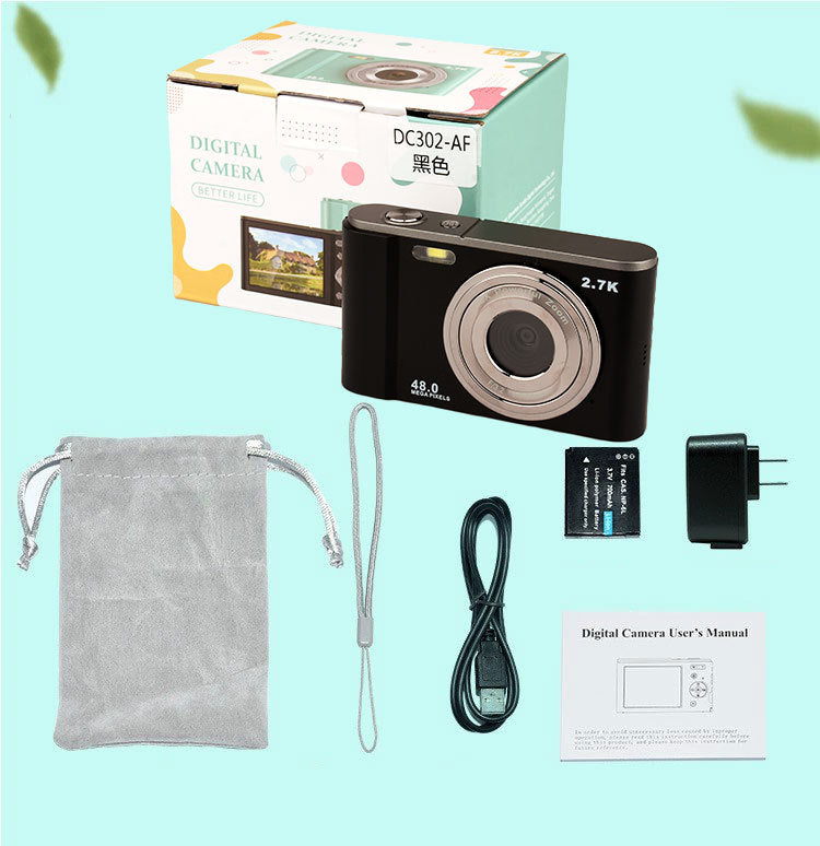 Câmara Digital HD 2,7K 48MP | Ecrã 2,8", Zoom 16x, Lente Periscope e Autofocos
