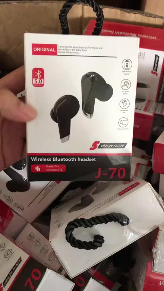 Auriculares Bluetooth TWS J70 Semi-In-Ear 5.0 | Tácteis para Desporto